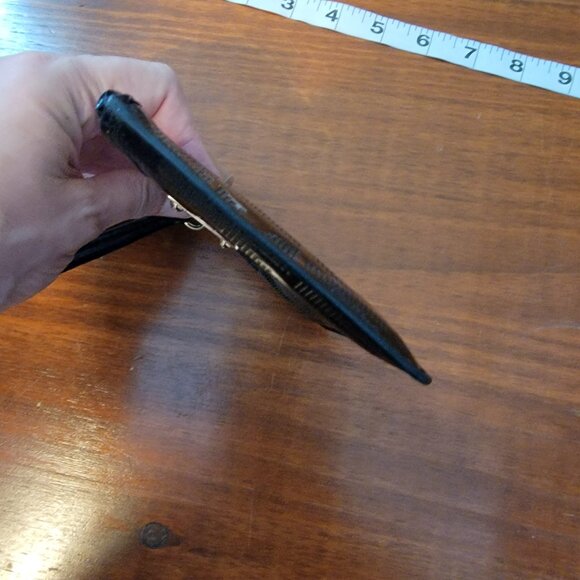 Michael Kors wristlet signature black patent embossed Logo Leather - Picture 12 of 13